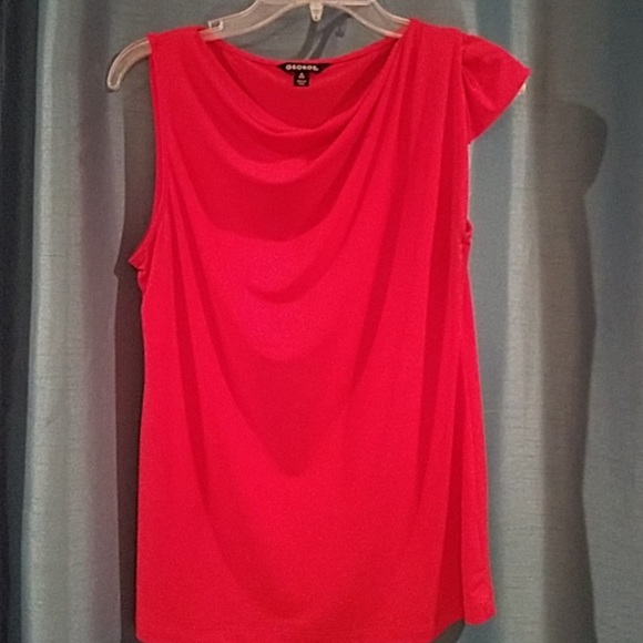 Med womens sleeveless red-orange George brand top - Picture 5 of 9